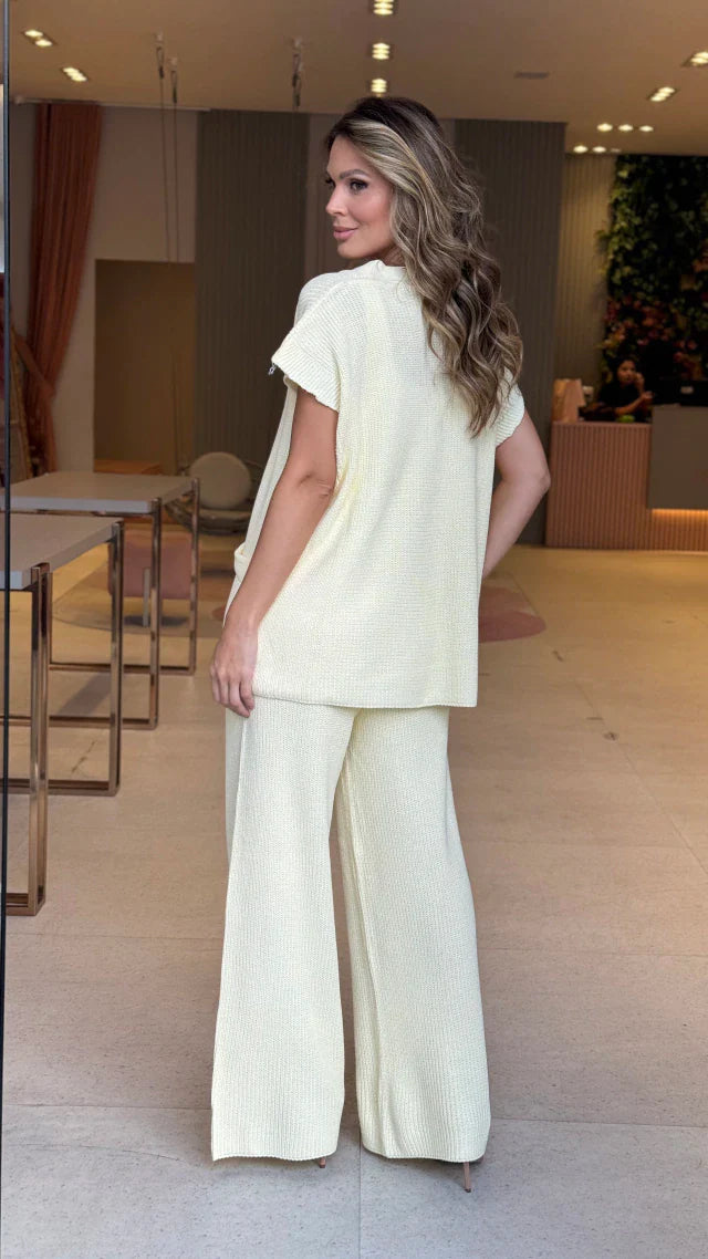 Conjunto Tricot Max Blusa Huana Amarelo – Use Vittorina